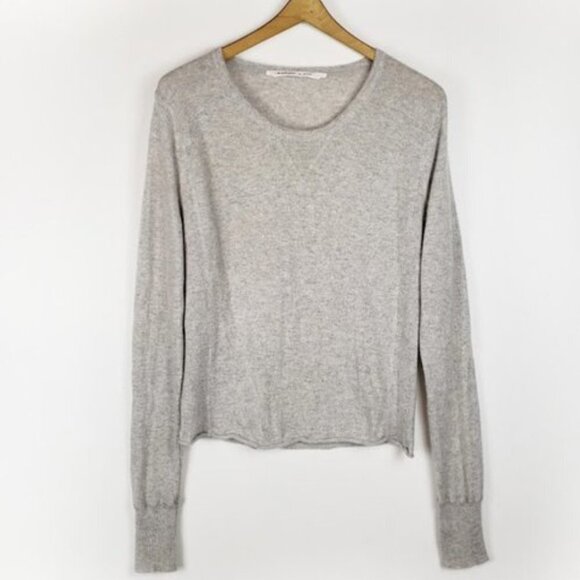 Athleta - Pave Dima 100% Cashmere Sweatshirt Sweater, Grey, XL - Picture 1 of 9